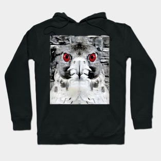 Hawk Black and White Spray Paint Wall Hoodie